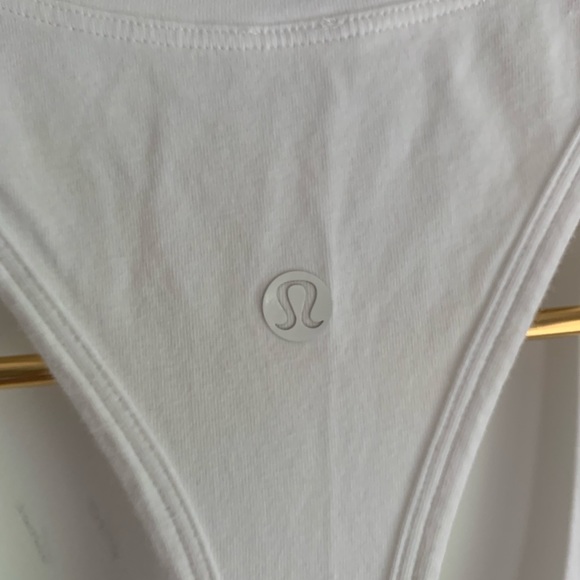 Lululemon white long tank top - Picture 5 of 5